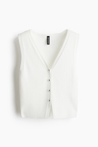 H & M - Button-Front Sweater Vest - White | H&M (US + CA)