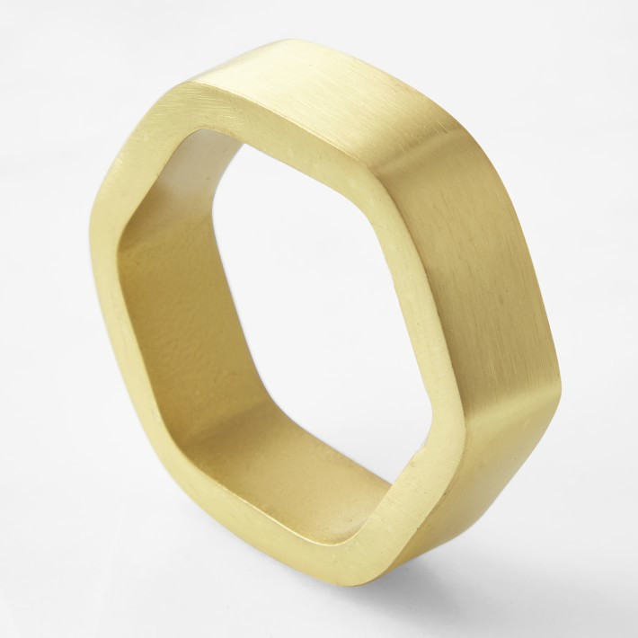 Hexagon Napkin Rings | Williams-Sonoma