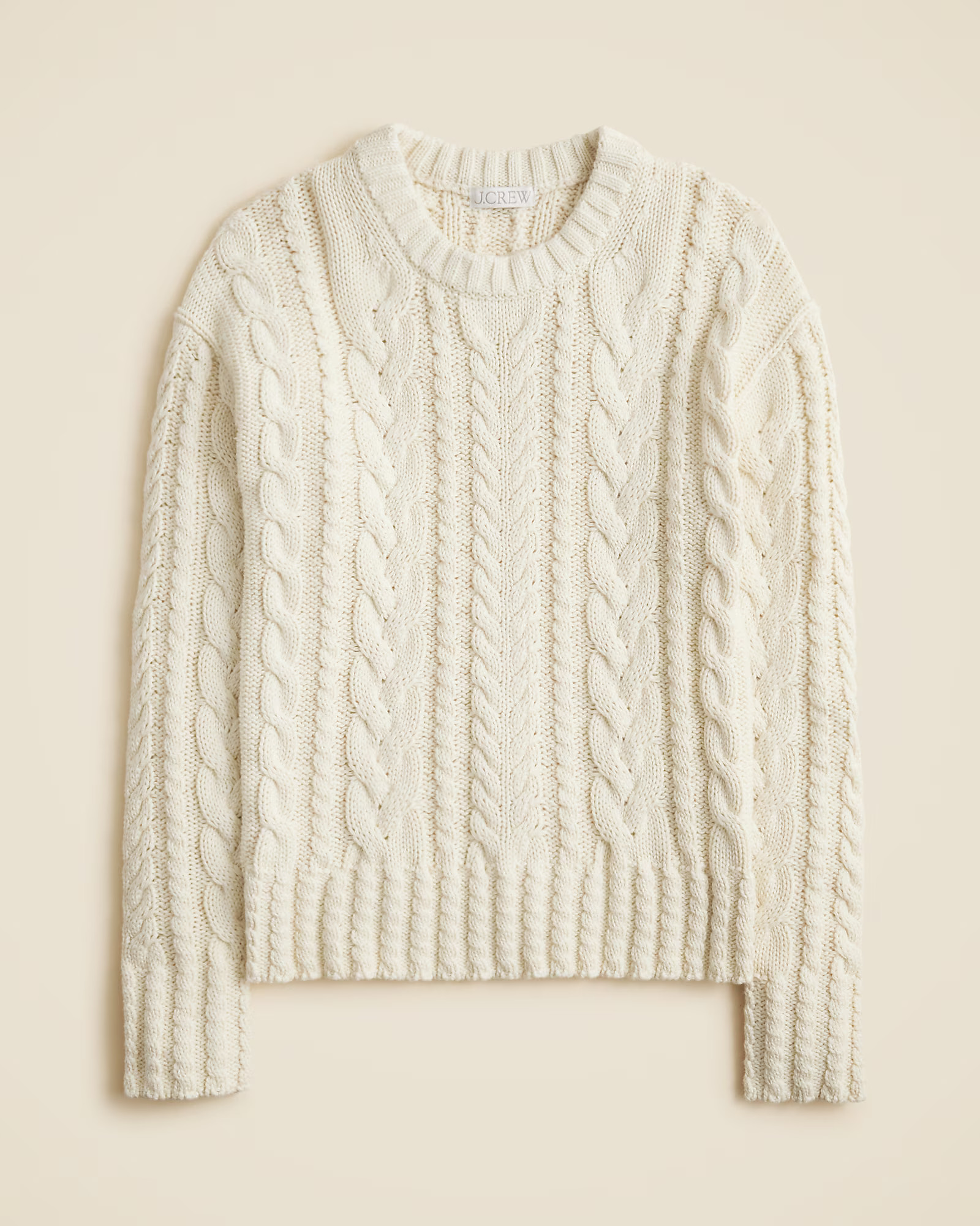 Cable-knit crewneck sweater | J. Crew US