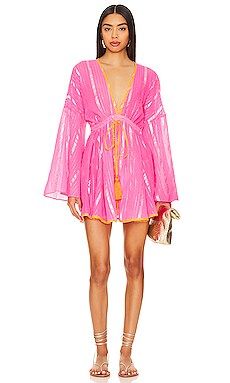 MILLY Cabana Olympia Lurex Dress in Pink & Coral from Revolve.com | Revolve Clothing (Global)