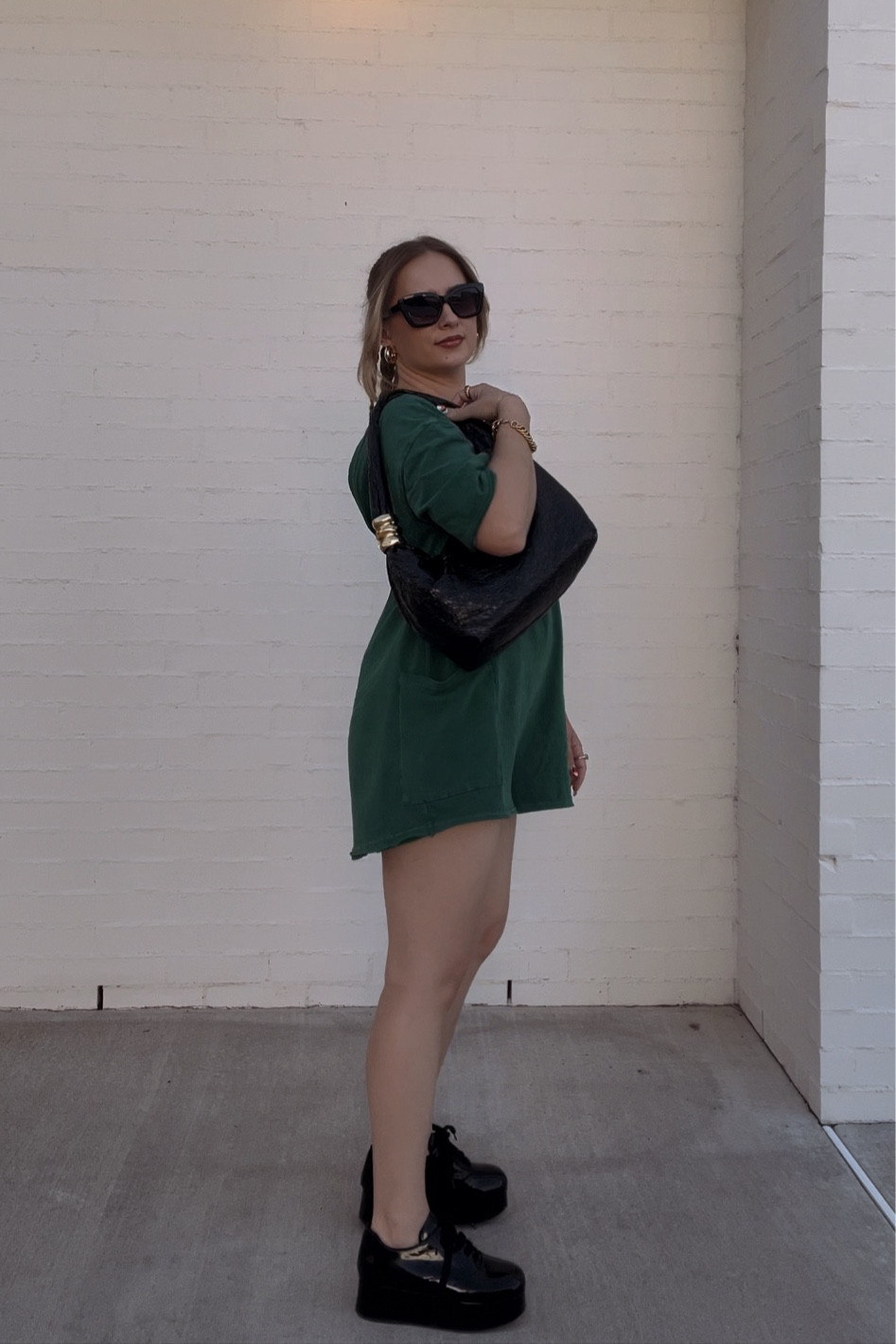 I love a good romper! 🖤  
my bag is Zara
Shoes are Miu Miu

#LTKActive #LTKFindsUnder100 #LTKSeasonal