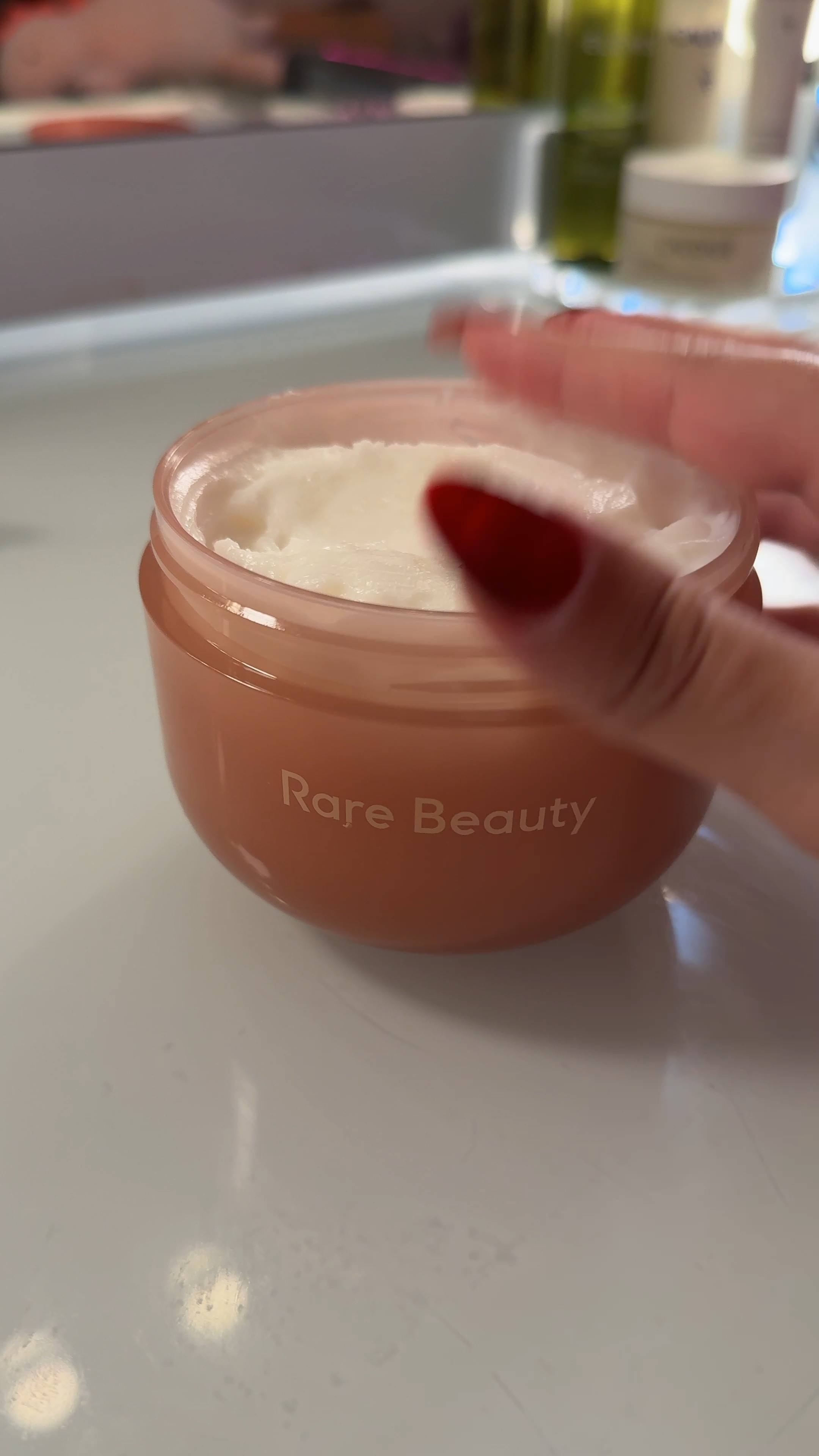 I will never stop restocking on this. THICK, moisturizing, and has the smell of the freshest peach ever #rarebeauty

#LTKGiftGuide #LTKBeauty #LTKFindsUnder50