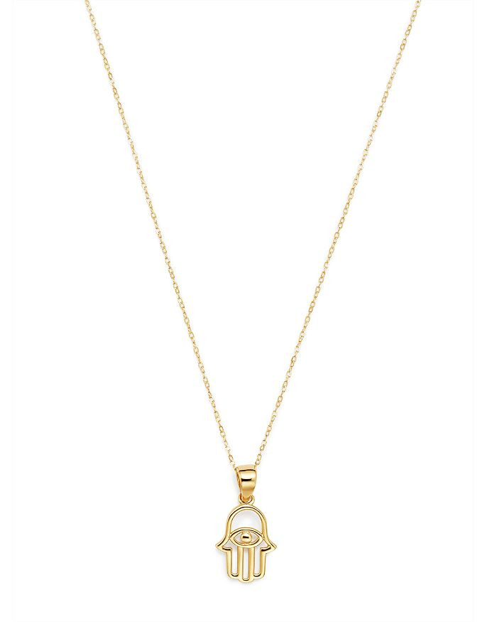 Hamsa Hand Pendant Necklace in 14K Yellow Gold, 16" - 100% Exclusive | Bloomingdale's (US)