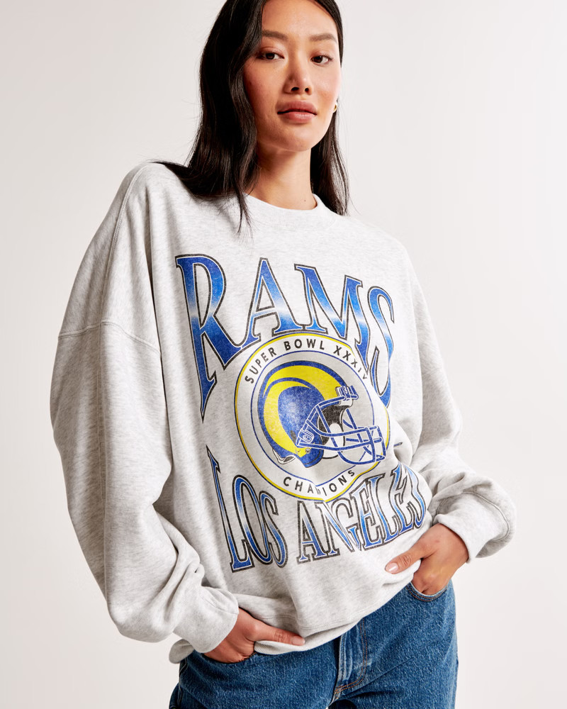 Los Angeles Rams Graphic Oversized Sunday Crew | Abercrombie & Fitch (US)