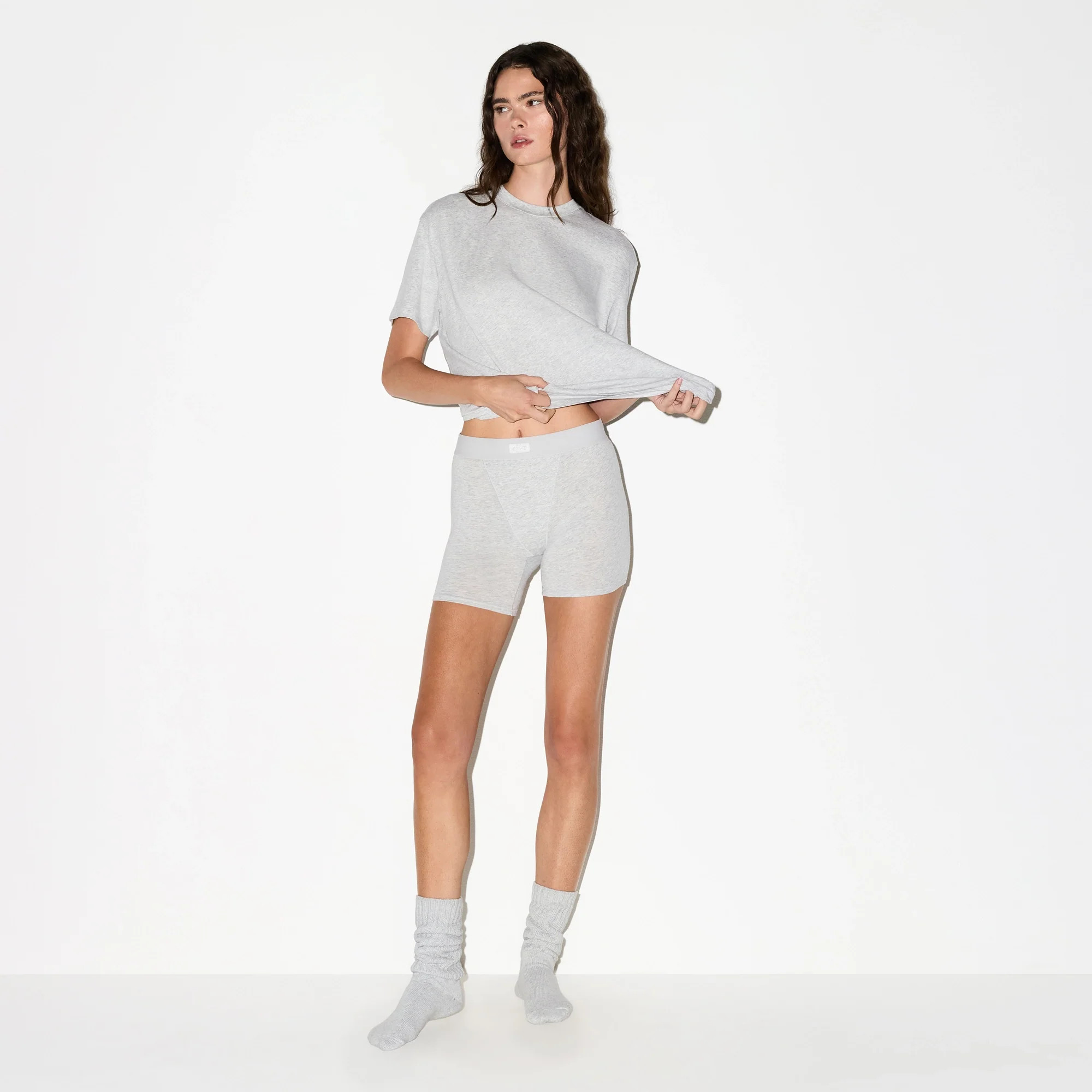 SKIMS Boxer | Grey | Small | Boyfriend | SKIMS (US)