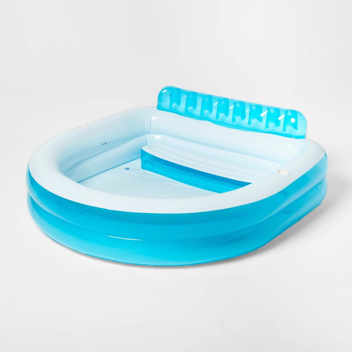 Family Pool with Bench 140 Gallon Oval Kiddie Pool - Sun Squad™ | Target
