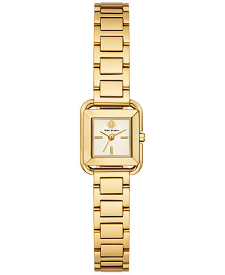 Women's The Kira Square Gold-Tone Stainless Steel Bracelet Watch 18mm | Macy's