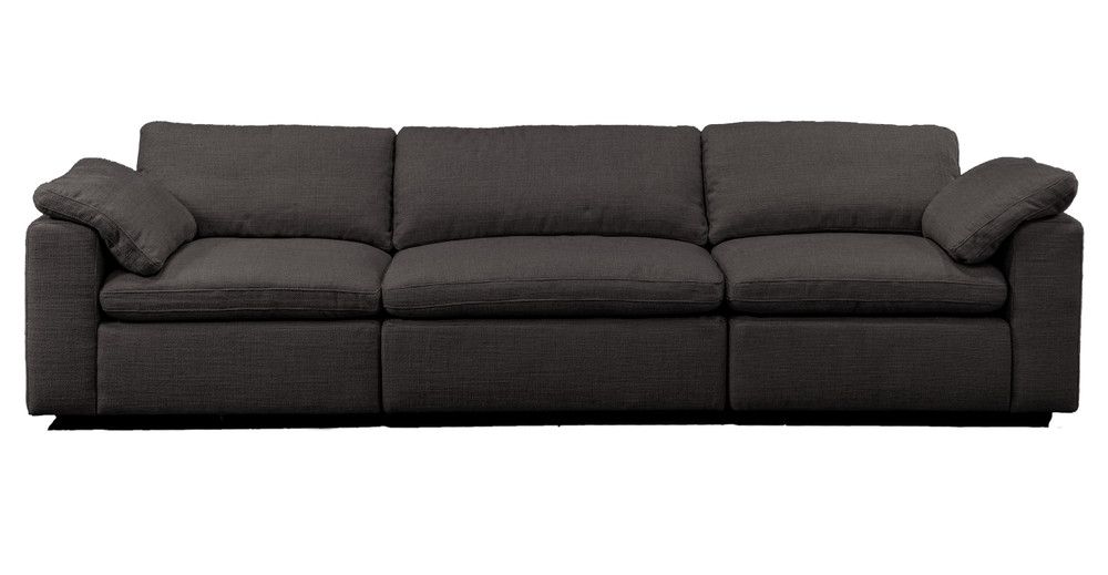 Nest Modular 120" Finch 3-pc Fabric Sofa Sectional, Dior Grey | Kardiel