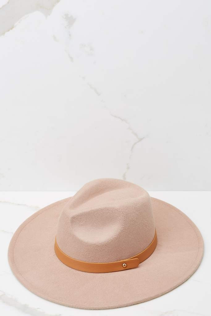 Dash Of Excellence Beige Hat | Red Dress 
