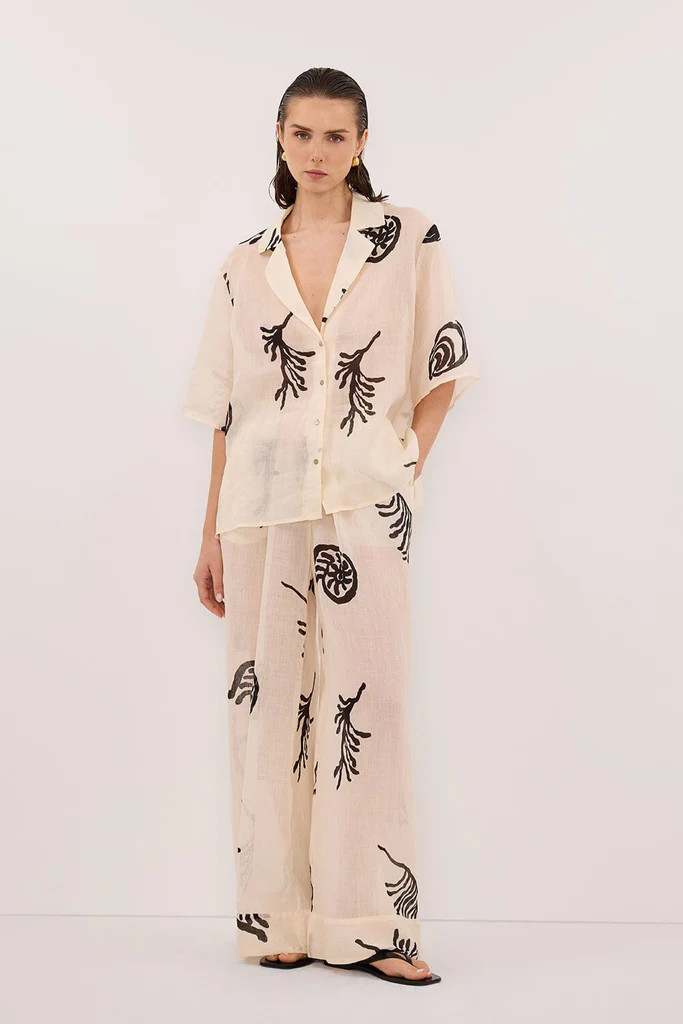 POSITANO SANDSTONE RAMIE PANT | DISSH