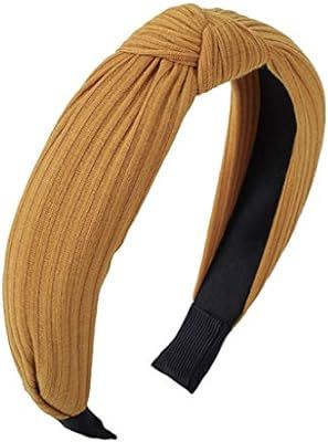 MHDGG 1 Pieces Wide Headbands for Women Knot Turban Headband Hair Band Elastic Hair Hoops Hair Ac... | Amazon (US)