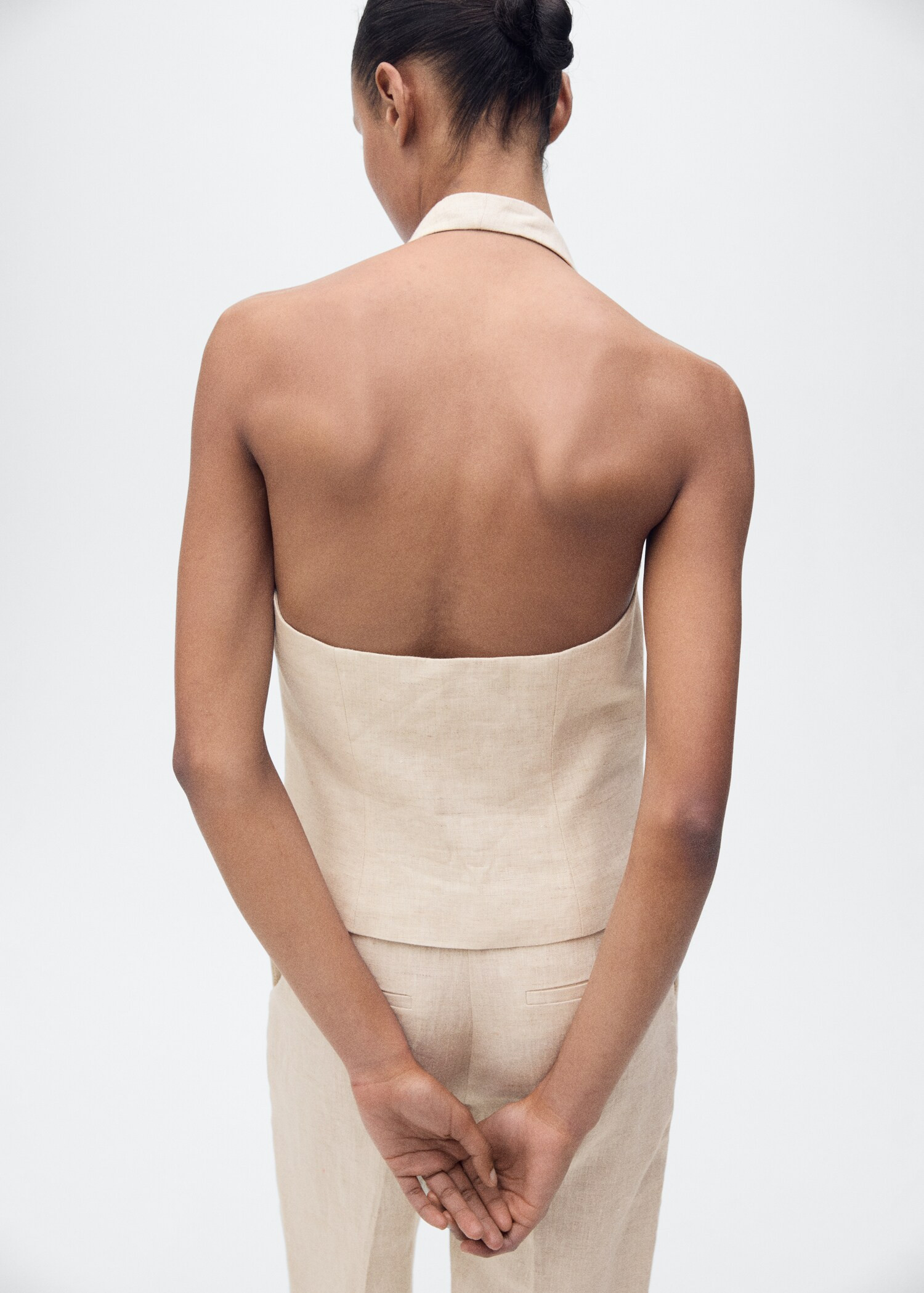 Linen suit waistcoat - Women | MANGO USA | Mango (US/MX/AU)