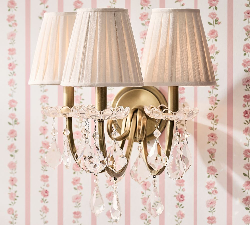 LoveShackFancy Crystal 3-Arm Sconce (15") | Pottery Barn (US)