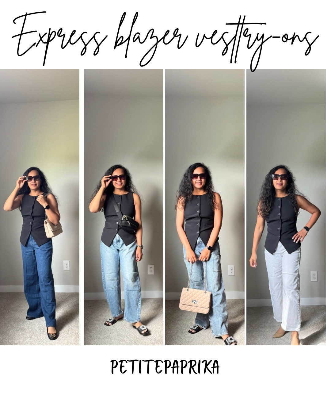 Today’s highlight vest blazer from @express

Wearing XS
I’d suggest to size up

#expressyou #LTKxExpress #LTKExpressChallenge

#LTKPetite #LTKSeasonal #LTKWorkwear