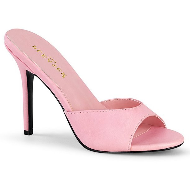 Pleaser CLASSIQUE-01 Single Soles : 4" Heel, 4" Heel-B. Pink Pu-16 - Walmart.com | Walmart (US)