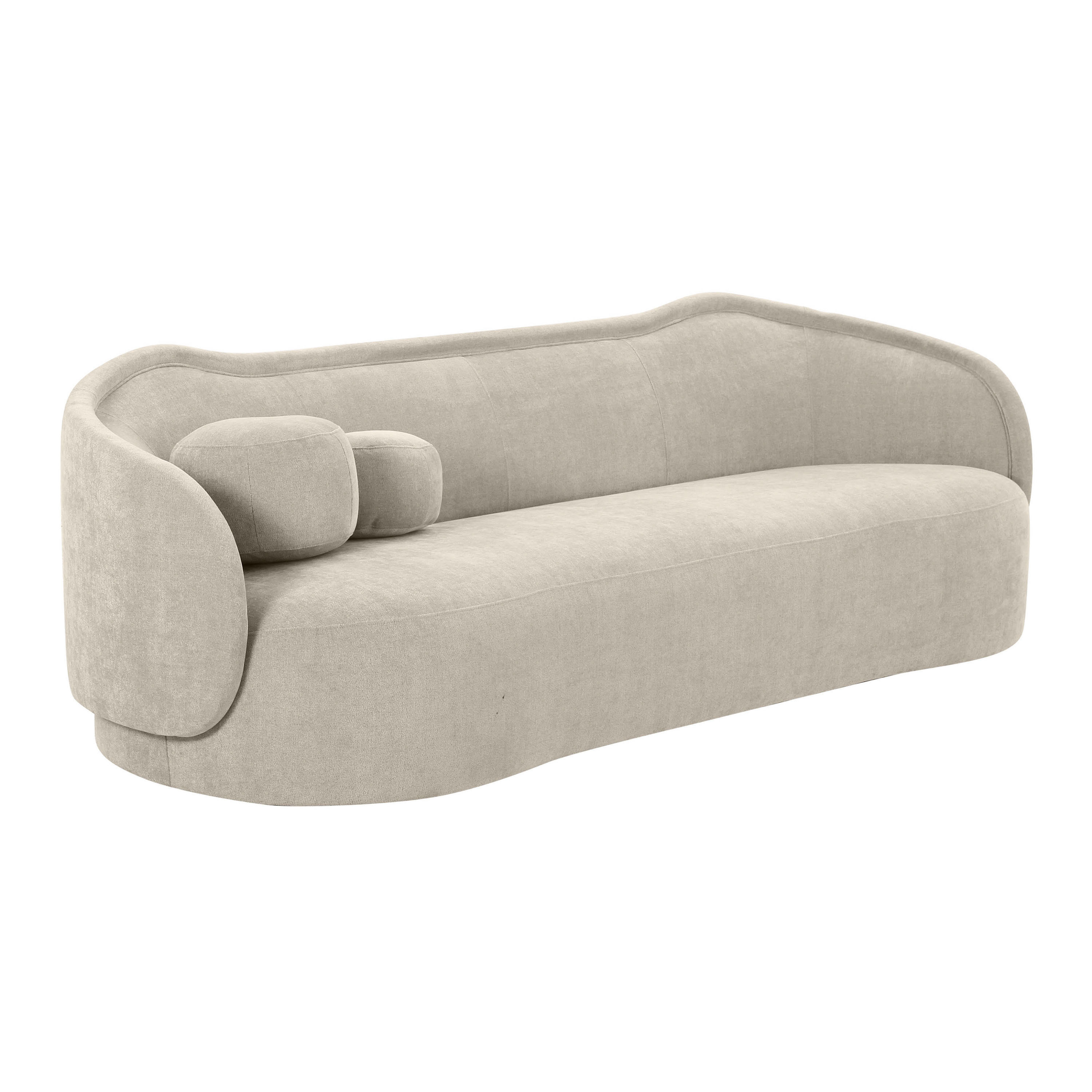 Carthage Textured Velvet Modern Sofa | World Market