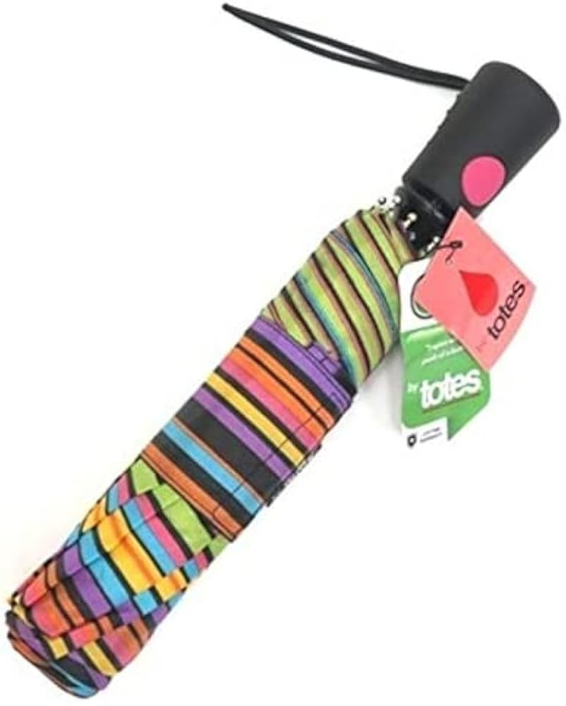 totes Basic auto open umbrella ~ 42" Coverage ~ Stripe Hue | Amazon (US)