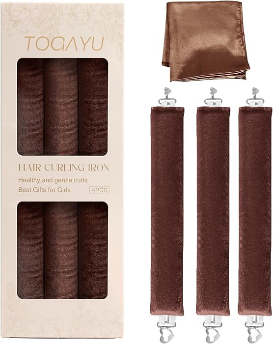 Heatless Curls, Heatless Curls Overnight Hair Care Set - Jumbo Velvet Hair Curlers to Sleep In, S... | Amazon (US)