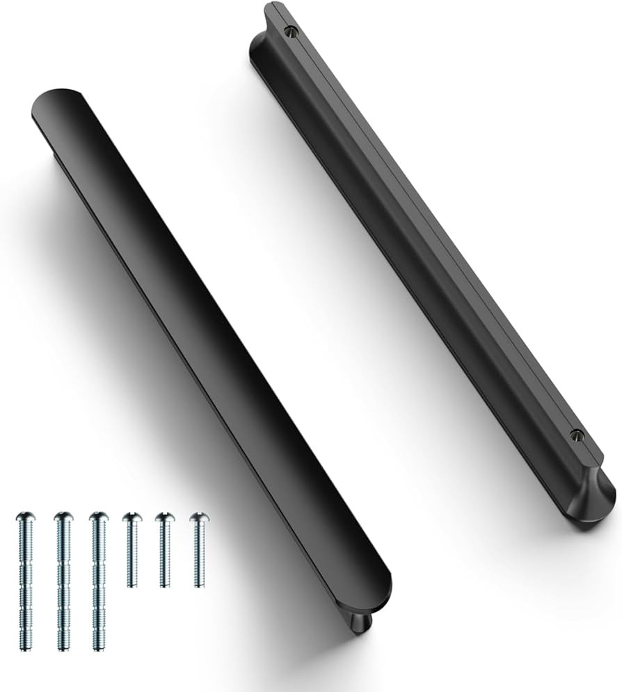 Cobbe Elite 10 Pack Elegant Matte Black Cabinet Pulls, 6-5/16 Inch Hole Center, Handles for Kitch... | Amazon (US)