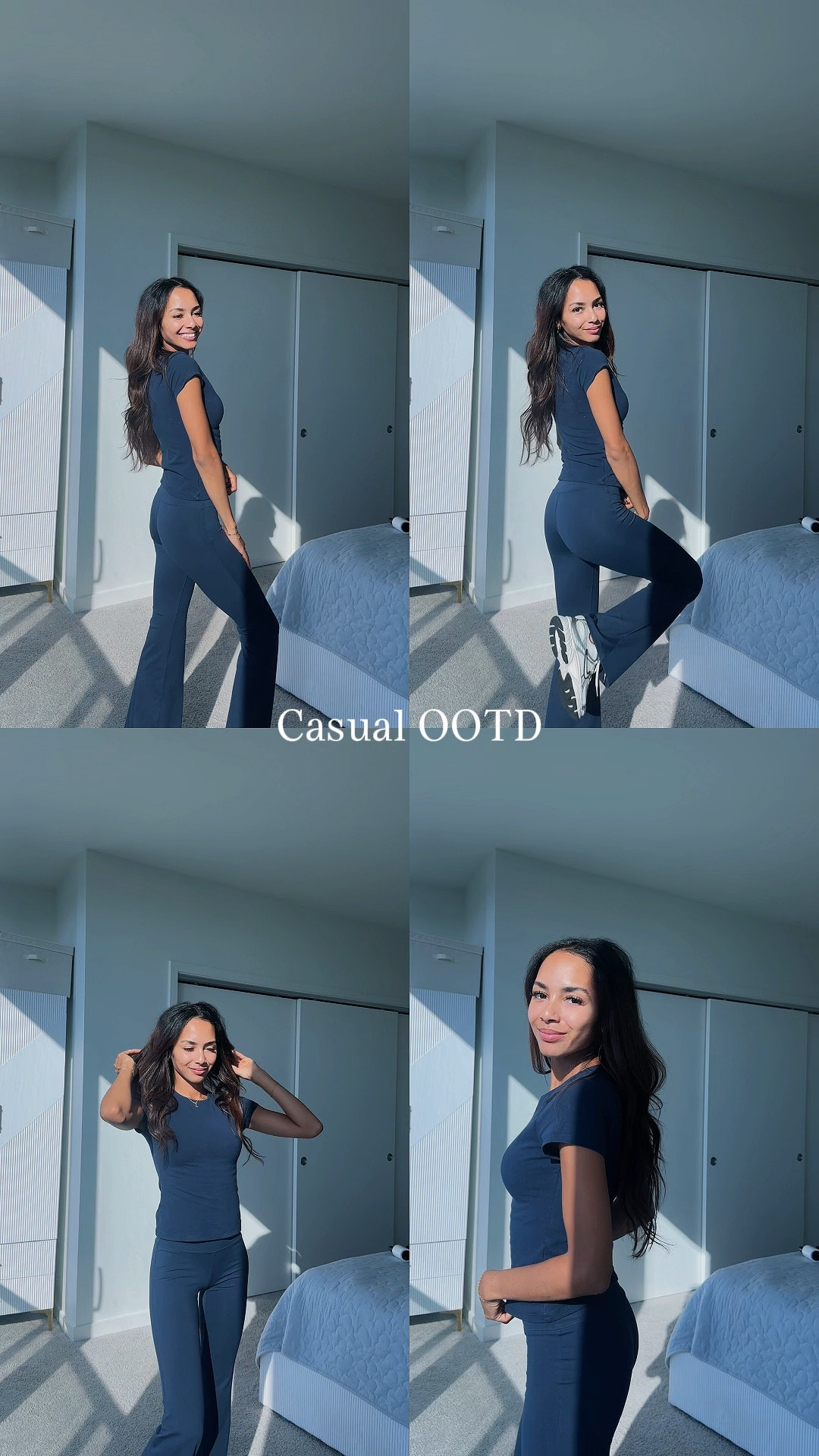 Fall days call for cozy matching sets 🍂💙
Matching sets have been my go-to lately. The pants are a Target find under $25 (such a steal) & are definitely a Lululemon dupe and the top’s from Abercrombie! 
I love how a simple matching set can make you look so put together, even on casual, comfy days 🫶

Lounge set

Perfect for fall errands, coffee runs, or WFH days ☕

Top: XXS
Bottoms: XXS 
Shoes: 7 #LTKStyleTip

#LTKFindsUnder50 #LTKGiftGuide #LTKCyberWeek