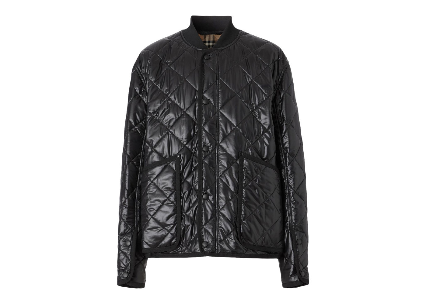 Men's Burberry York Quilted Bomber Jacket in Black | StockX