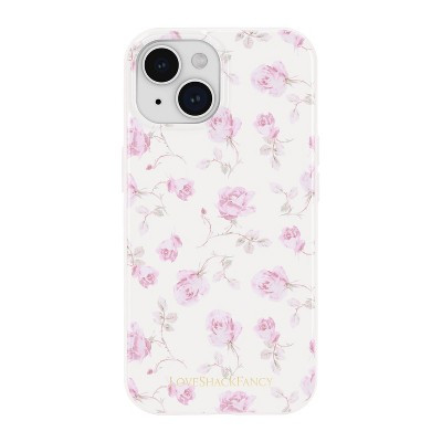 LoveShackFancy x Target – Case-Mate Ribbon Rosa Flora iPhone 17e/16e/15/14/13 Case with MagSafe Sterling Dusk | Target