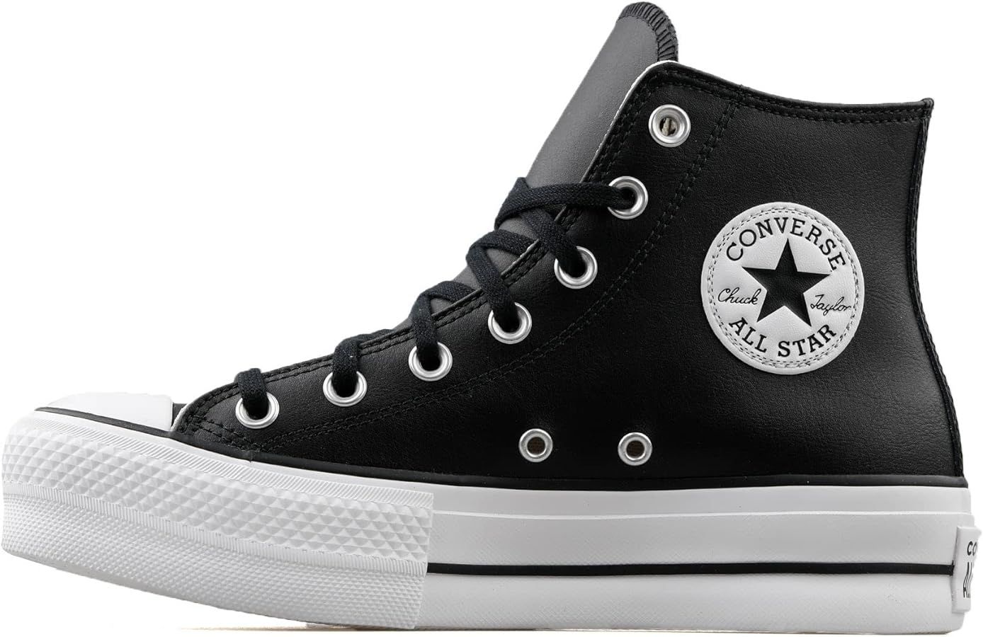 Converse Women's Chuck Taylor All Star Lift Clean Sneaker, Black/Black/White, 5.5 | Amazon (US)