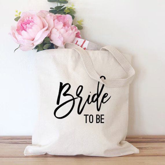 Bride To Be Tote Bag | Bachelorette Tote | Engagement Gift Bag | Engagement Gift For Her | Totes ... | Etsy (US)