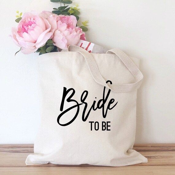 Bride To Be Tote Bag | Bachelorette Tote | Engagement Gift Bag | Engagement Gift For Her | Totes ... | Etsy (US)