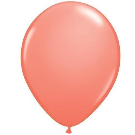 Coral Pink Qualatex 11 Inch Latex Balloons x 5 by, By Fashion Colour Solid Colour 11 Latex | Walmart (US)