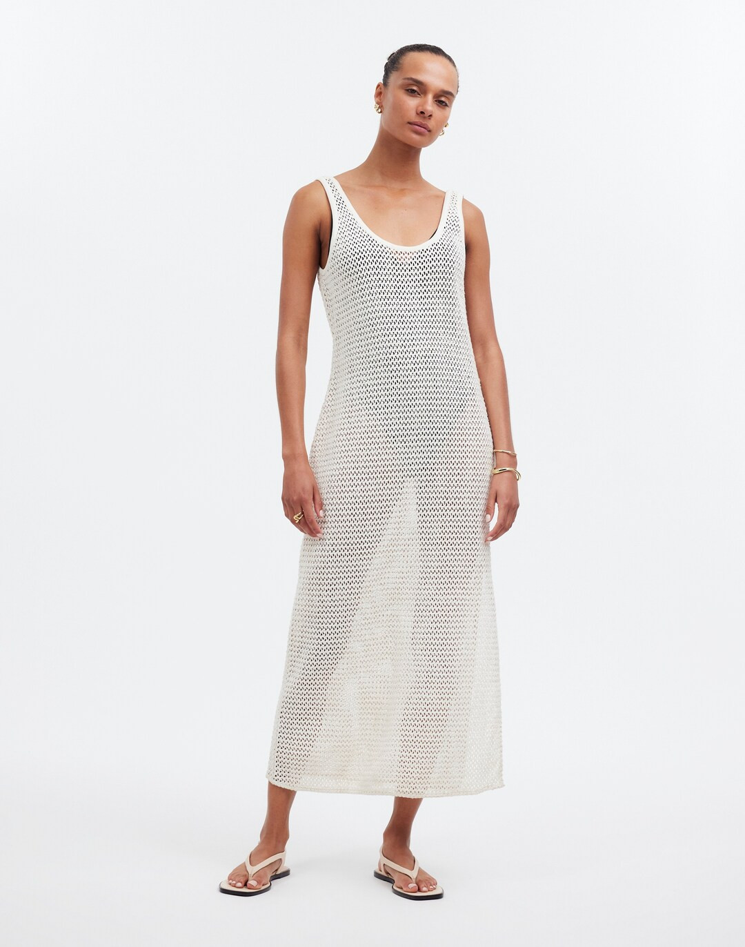 Crochet Sleeveless Maxi Cover-Up Dress | Madewell