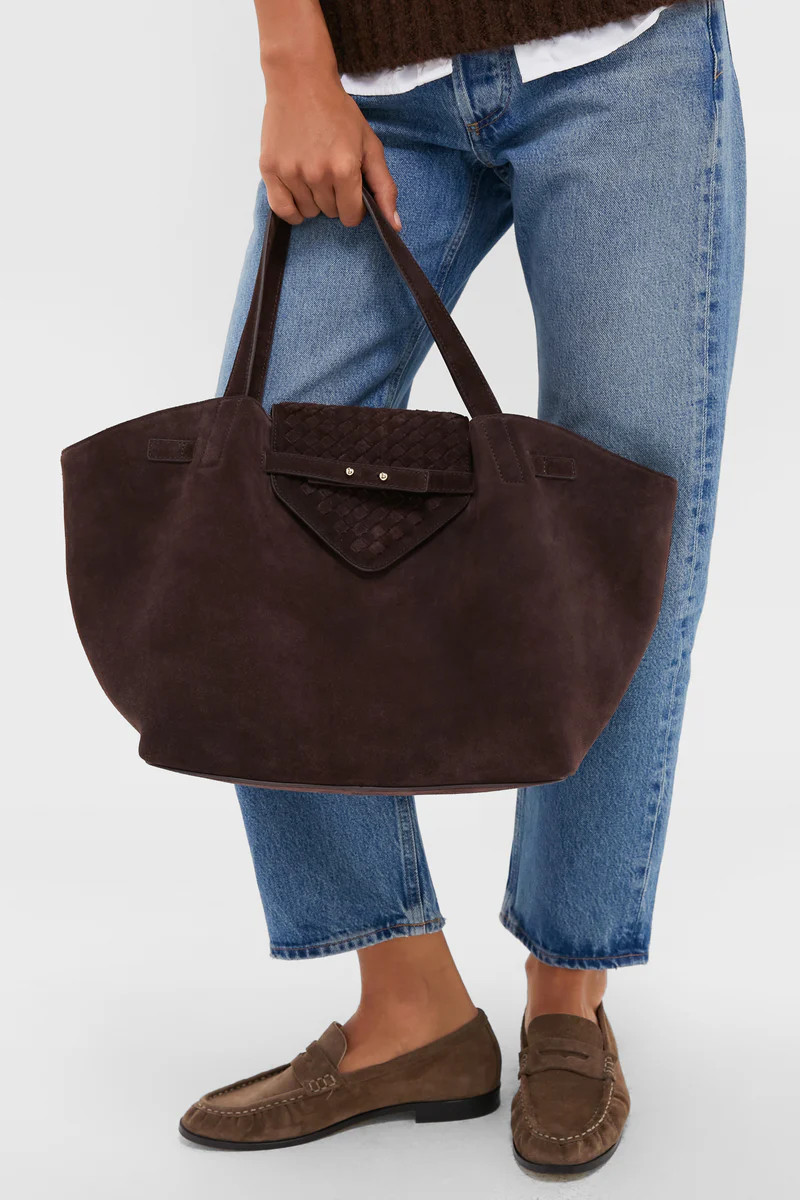 Espresso Suede Blaine Tote | Tuckernuck (US)