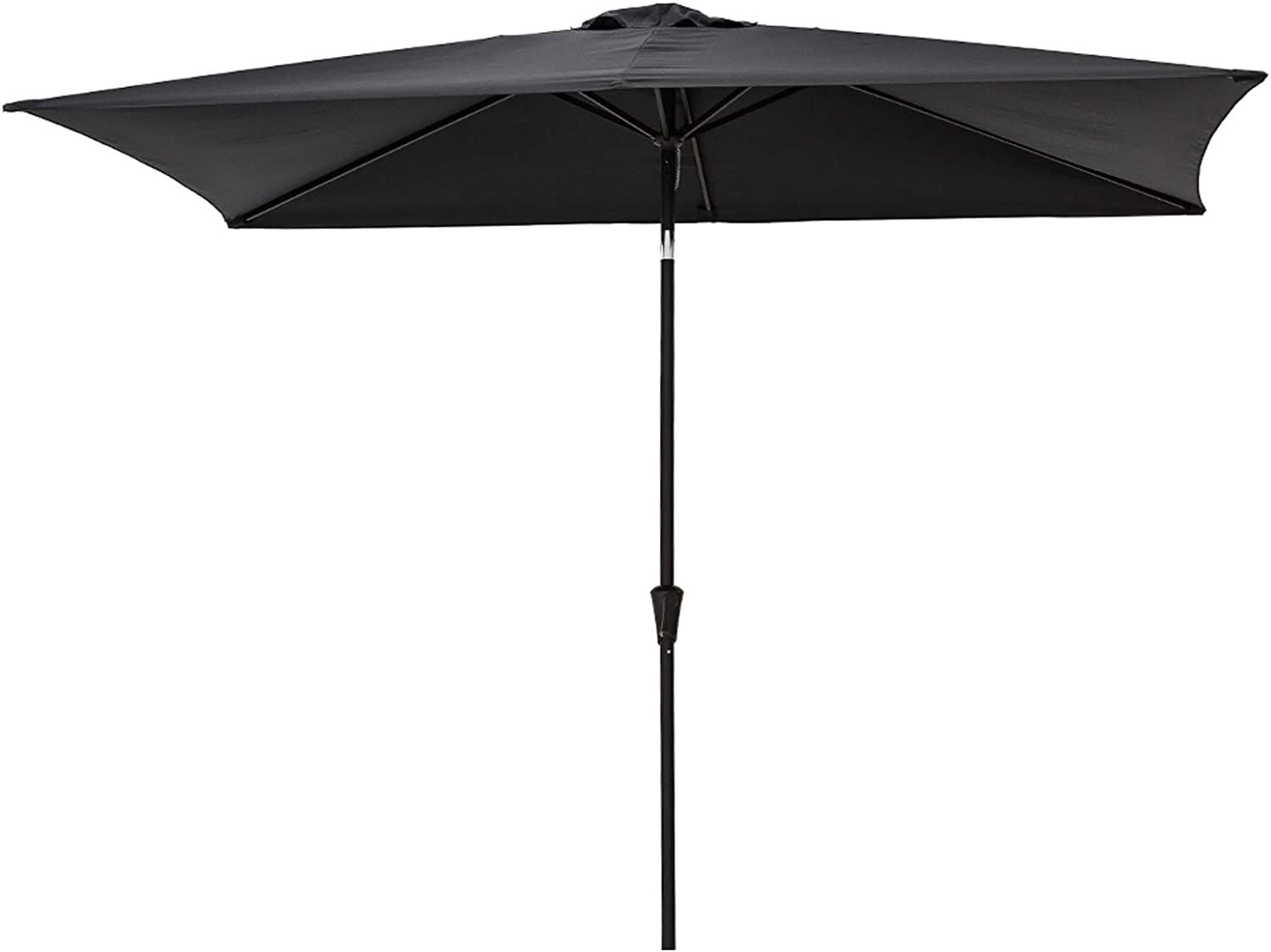 C-Hopetree Rectangular Outdoor Patio Market Table Umbrella with Tilt 6.5 x 10 ft, Black | Amazon (US)