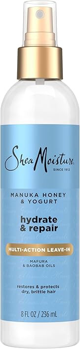 Shea Moisture Multi-Action Leave-In Conditioner Manuka Honey And Yogurt For Damaged Hair Sulfate ... | Amazon (US)
