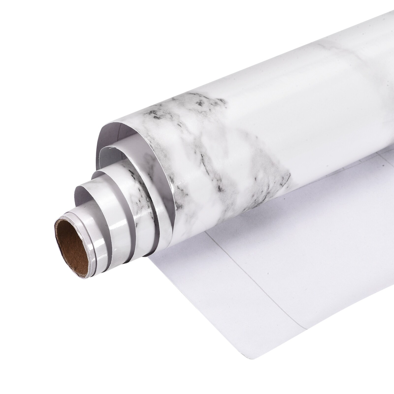 Marble Contact Paper, 600x950mm PVC Sticky Wallpaper White and Black - 950 x 600 x 0.2mm(L*W*T) | Bed Bath & Beyond