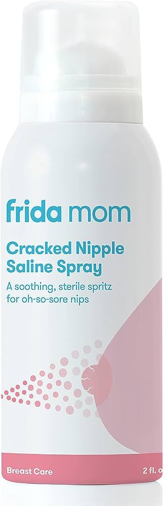 Frida Mom Cracked Nipple Soothing Spray | All-Natural Saline Spray to Heal Sore, Cracked Breastfe... | Amazon (US)