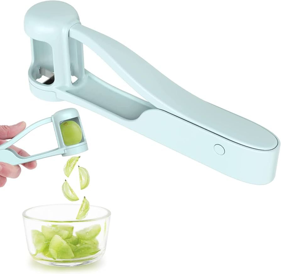 Grape Cutter/Slicer for Toddlers Baby,Grape Cherry Tomato Strawberry Cutter Quarter Fruit Slicer ... | Amazon (US)