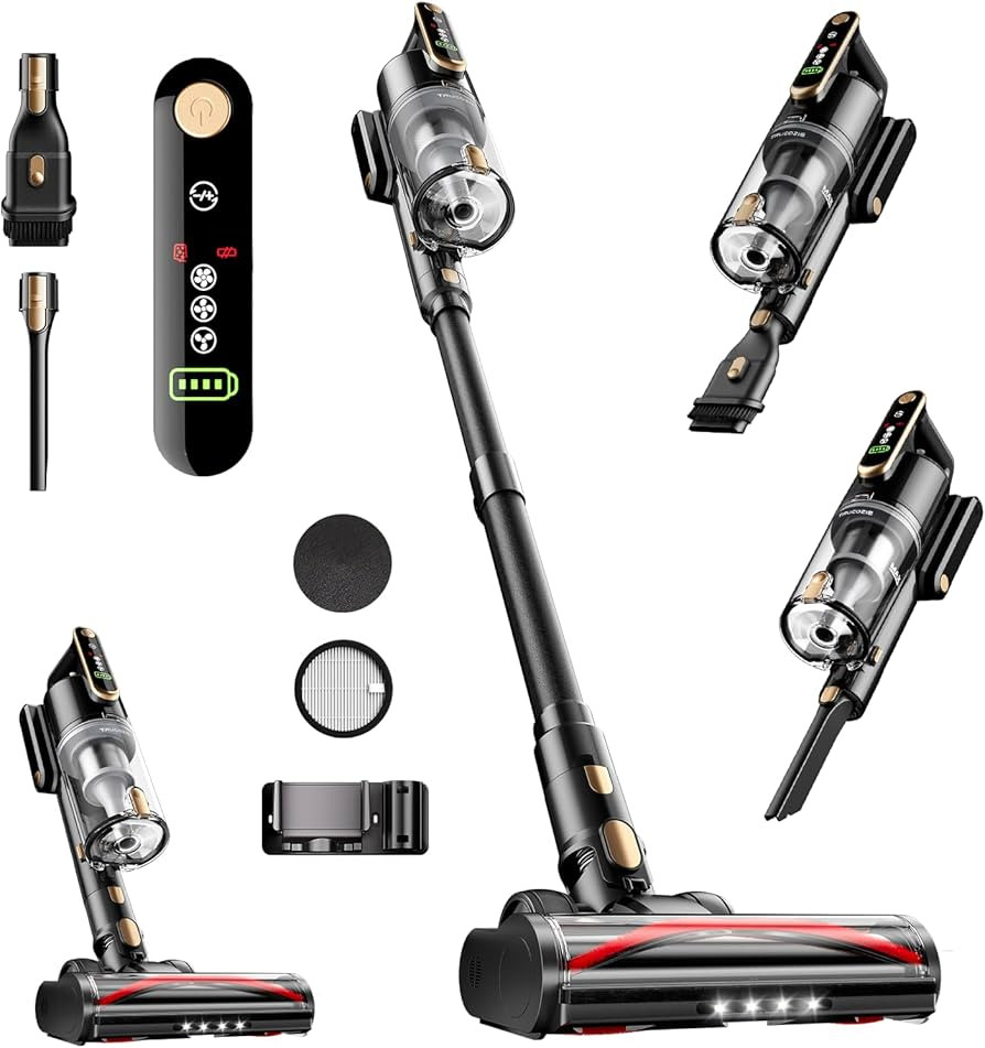 Cordless Vacuum Cleaner, 45Kpa 50 Mins Runtime Self-Standing Stick Vacuum Cleaners for Home, Powe... | Amazon (US)