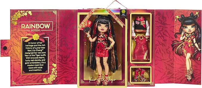 Rainbow High Chinese New Year Collector Doll (11-inch)- 2022 Year of The Tiger Lily Cheng with Mu... | Amazon (US)