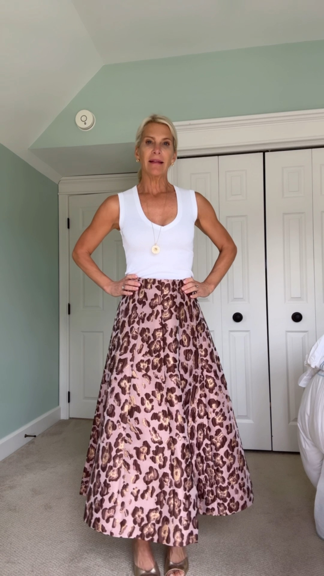 Fabulous blush pink leopard print metallic skirt!  It’s on big sale! Don’t miss it! 

#LTKMothersDay #LTKOver40 #LTKSaleAlert