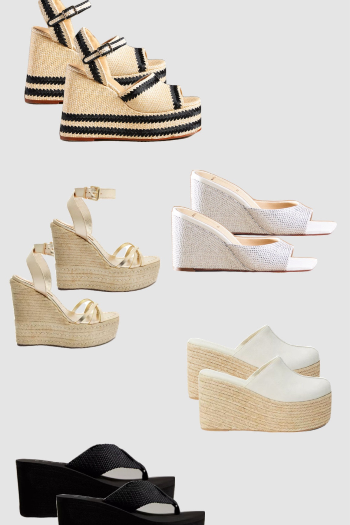 Step into summer with style: Elevate your look with chic wedge heels, the perfect complement to breezy sundresses and playful summer ensembles. 

#LTKStyleTip #LTKWedding #LTKShoeCrush