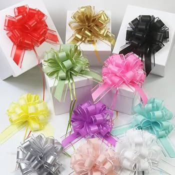 HSXJJ 6 PCS Large Pull Bows, black bows for gift wrapping,6 inches,Christmas Party Birthday Gift ... | Amazon (US)