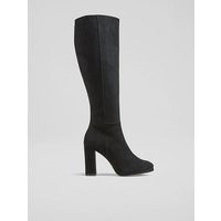 Darby Black Platform Knee High Boot, Black | L.K. Bennett (UK)