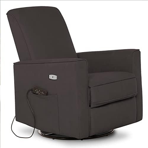 Evolur Harlow Deluxe Glider with Massager |Recliner| Rocker in Charcoal | Amazon (US)
