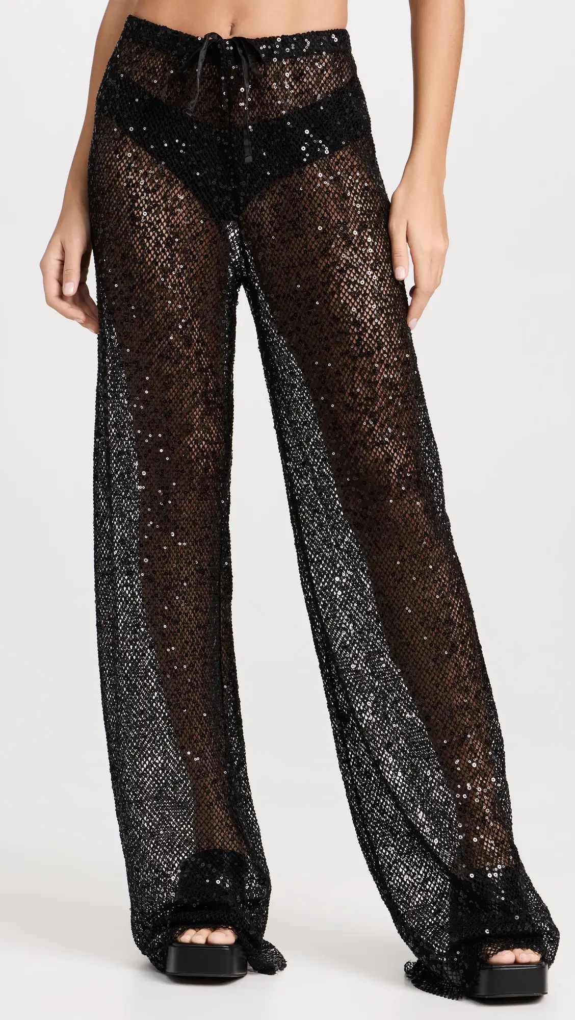 Good American Sequins Wide Leg Pants | Shopbop | Shopbop