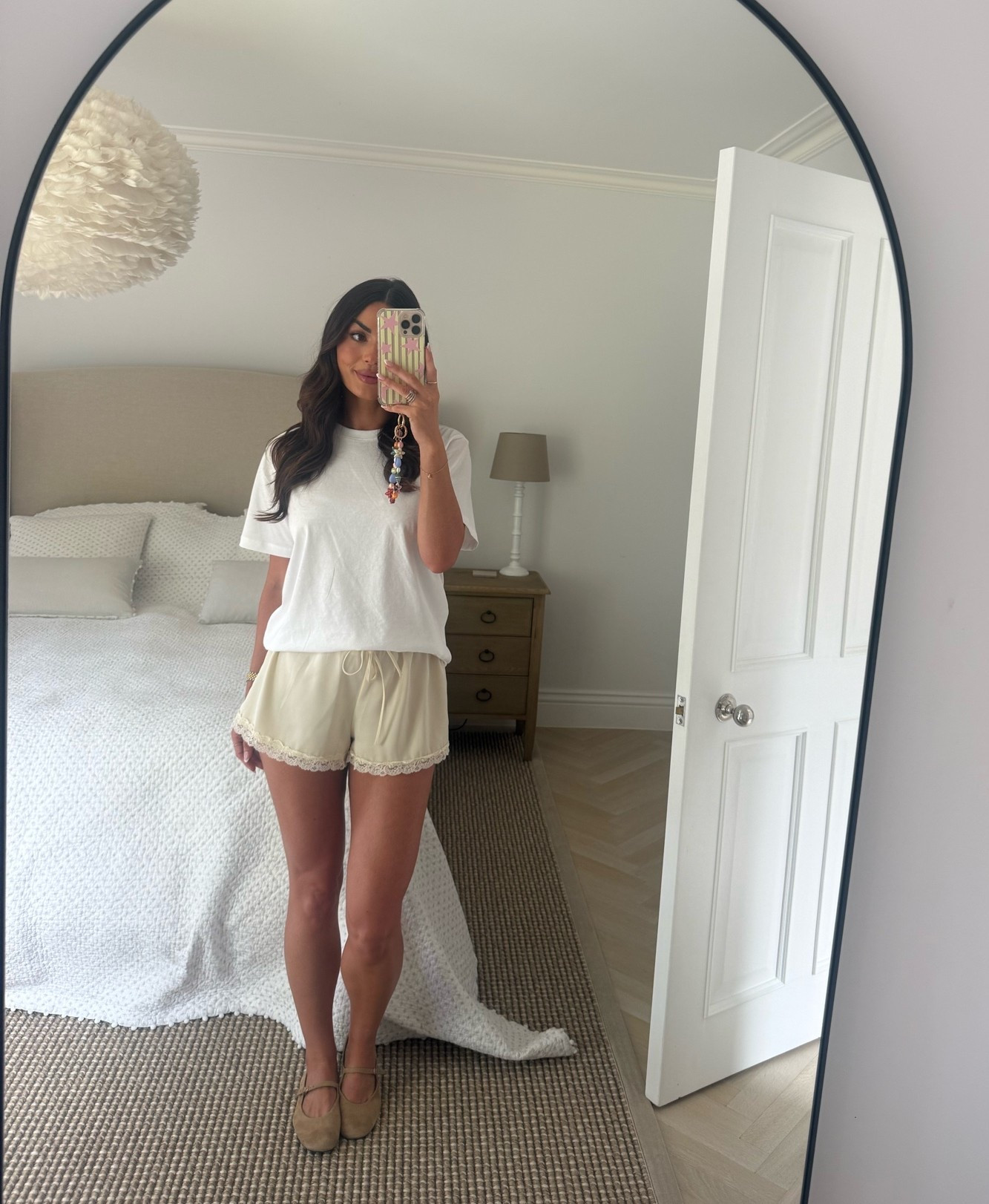 Summer outfit if the day lace satin shorts & t #laceshorts #satinandlaceshorts

#LTKuk #LTKsummer #LTKdatenight