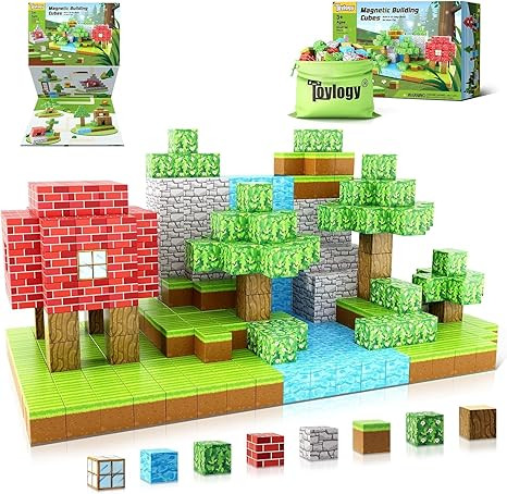 Magnetic Blocks-Build Mine Magnet World Edition, Magnetic Toys for Boys & Girls Age 3-4 4-5 6-8,S... | Amazon (US)
