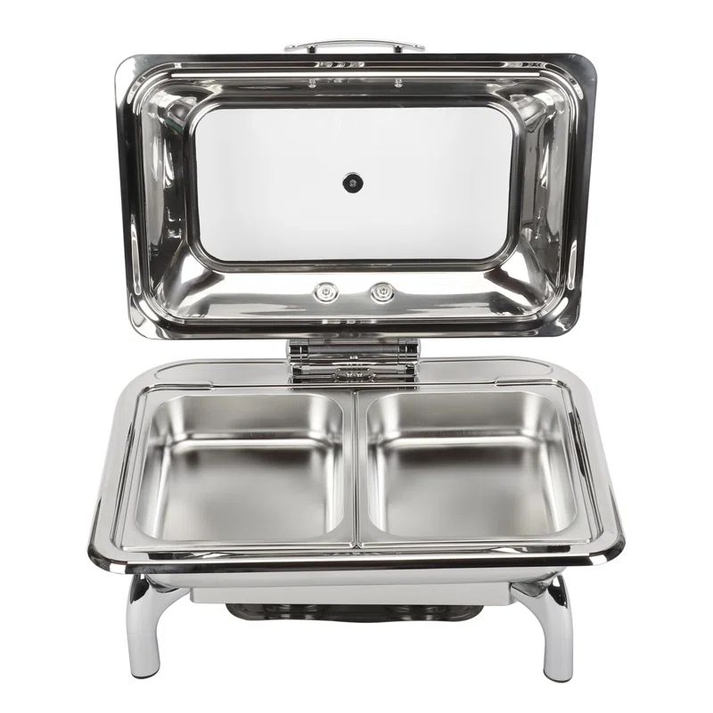 9qt. Stainless Steel Chafing Dish with 2 Pans | Wayfair North America