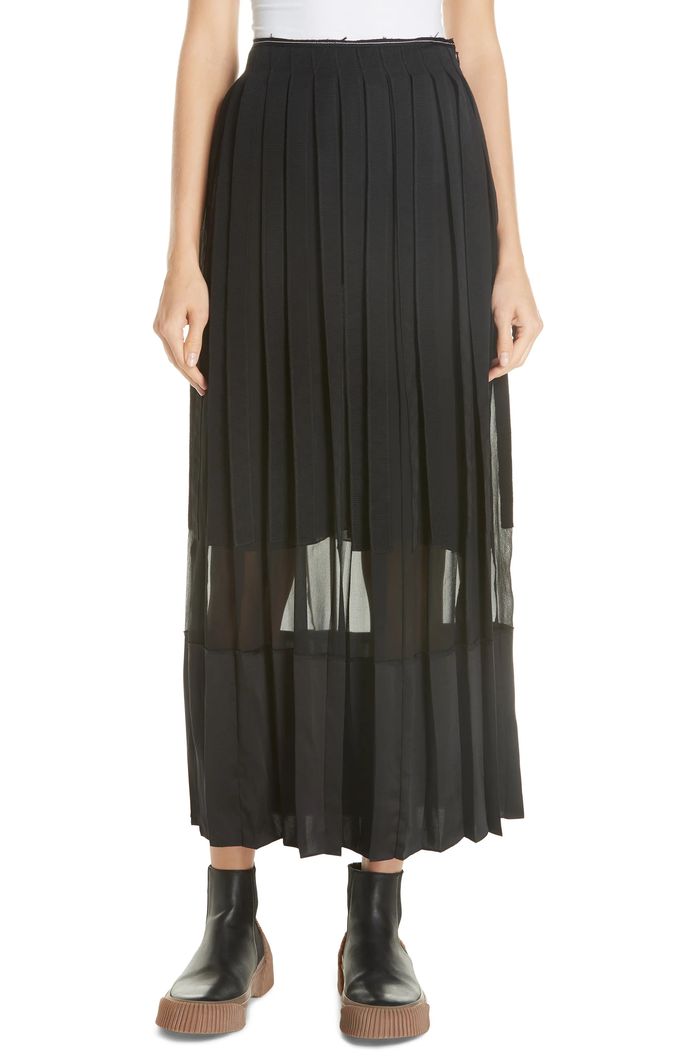 Women's 3.1 Phillip Lim Grosgrain Ribbon Pleated Skirt | Nordstrom