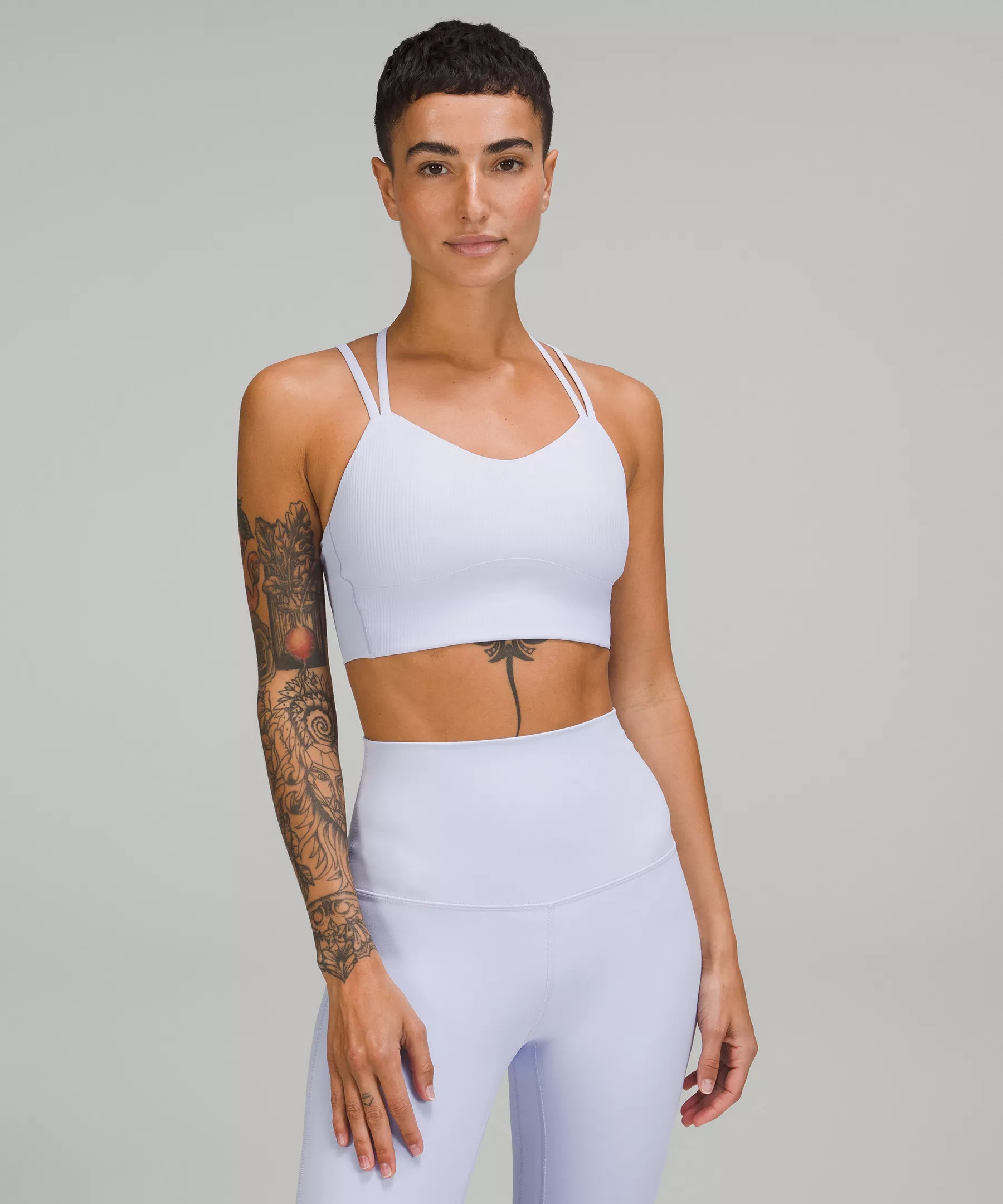 Like a Cloud Ribbed Longline Bra Light Support, B/C Cup | Lululemon (US)